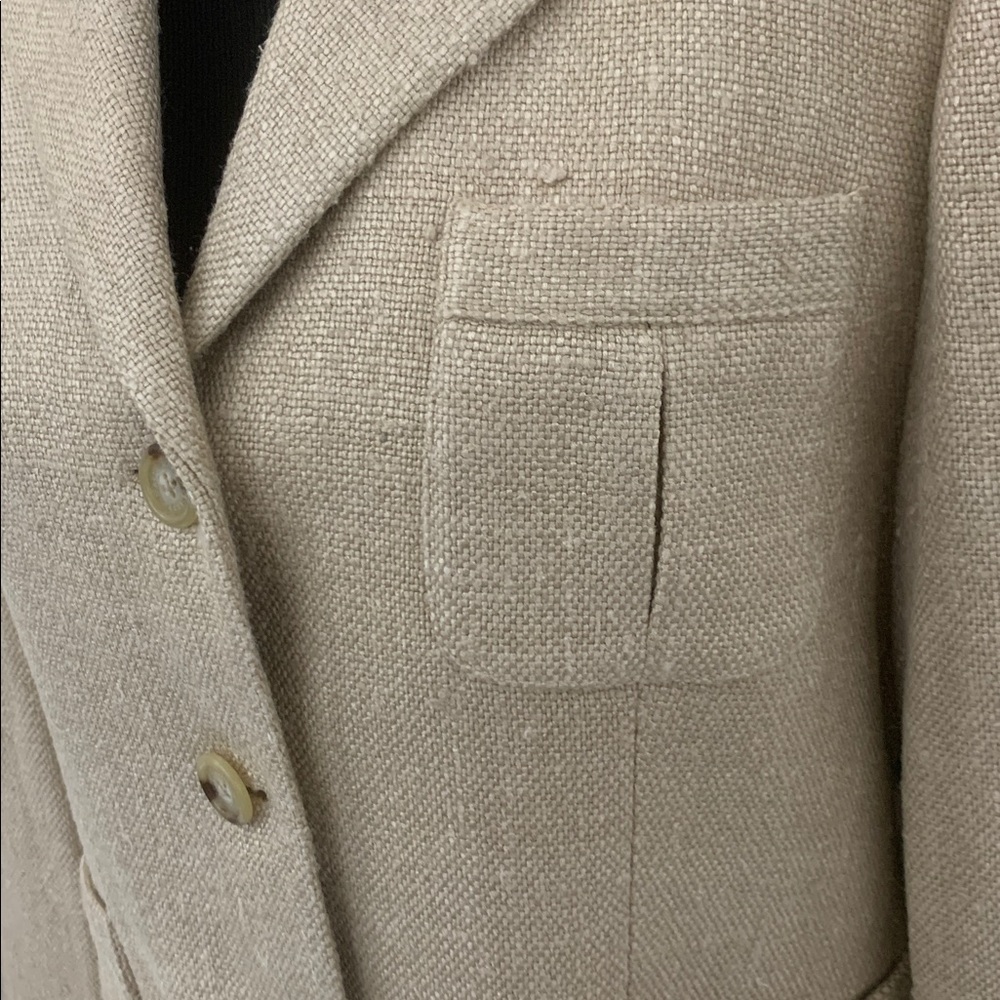 Ralph Lauren Tan Silk Jacket/Blazer size 14 - Picture 9 of 17